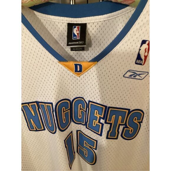 Vintage NBA Reebok Denver Nuggets Jersey Sz 3XL+2 #15 Carmelo Anthony - Picture 2 of 10